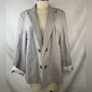 H by Halston Light Gray Blazer